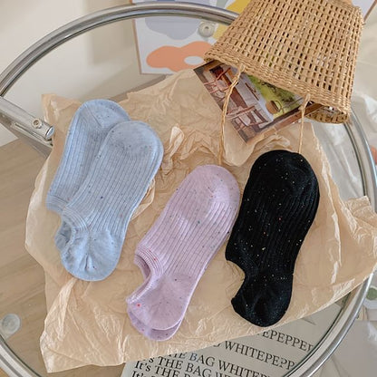 Ribbed No Show Socks Set