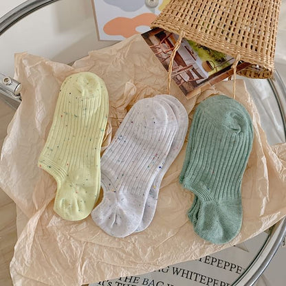 Ribbed No Show Socks Set