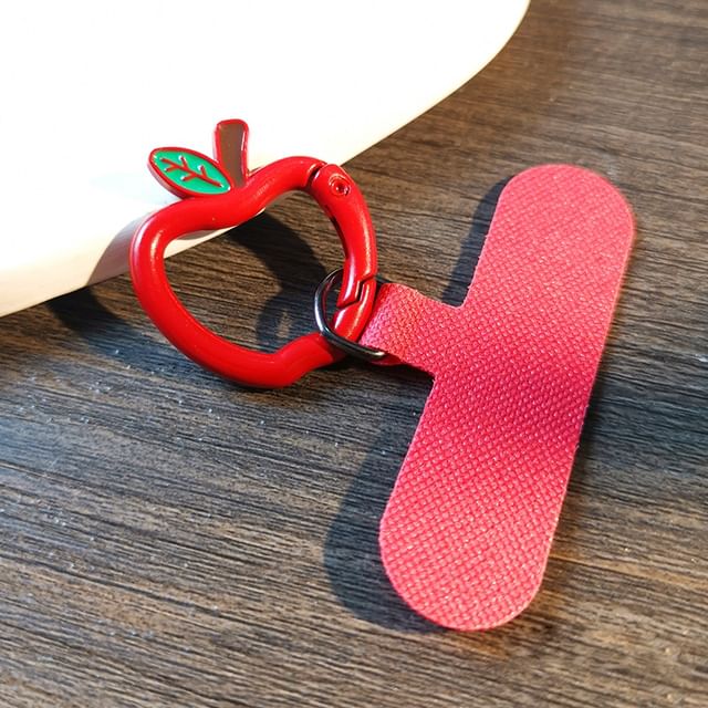 Breloque pour téléphone avec clip en alliage d'Apple / cordon / ensemble