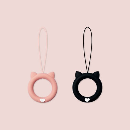 Charm/set de téléphone en silicone en forme de chat