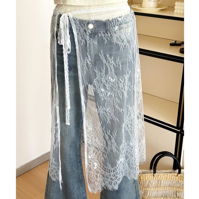 Skirt Apron Half Lace