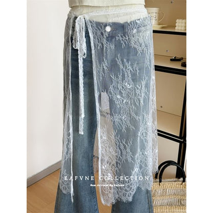 Skirt Apron Half Lace