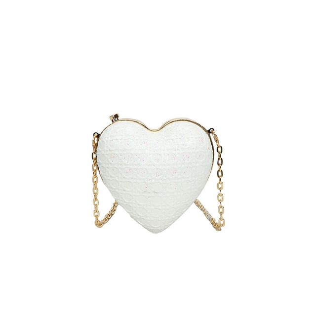 Heart Strap Crossbody Chain Bag