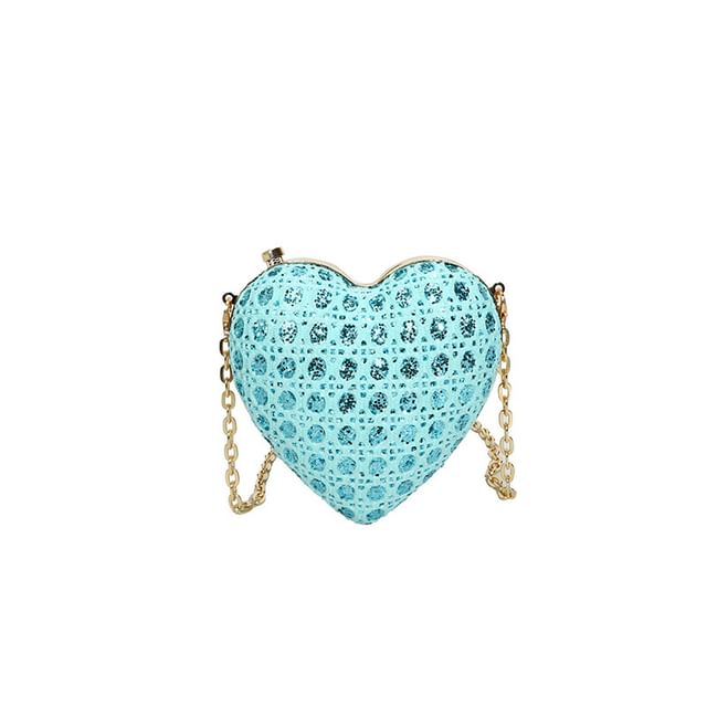 Heart Strap Crossbody Chain Bag