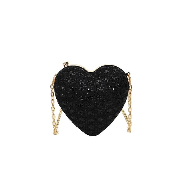 Heart Strap Crossbody Chain Bag