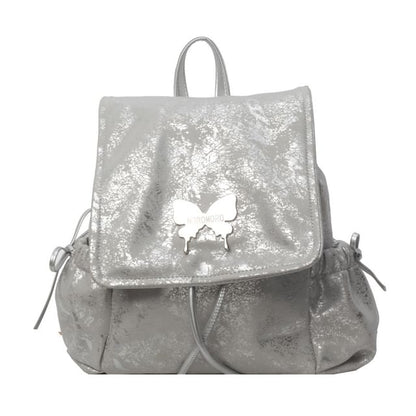 Butterfly Flap Backpack Multi-Pocket Studded