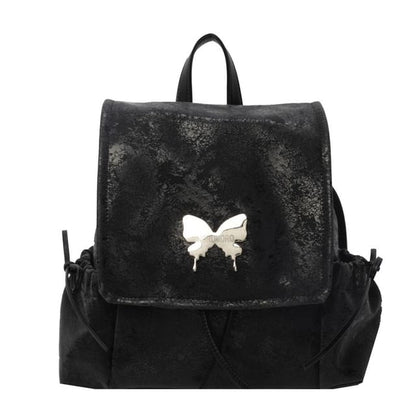 Butterfly Flap Backpack Multi-Pocket Studded