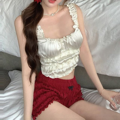 Tank Square Hot Top Crop / Pants Neck