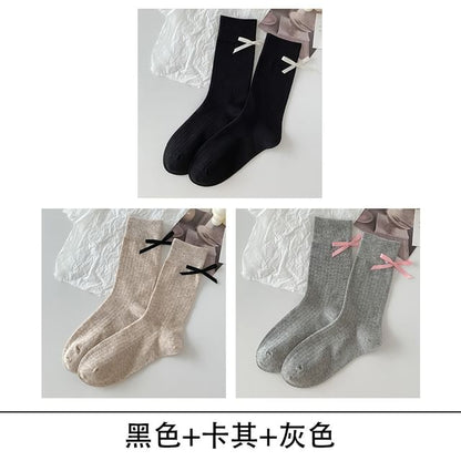 Bow Socks Set