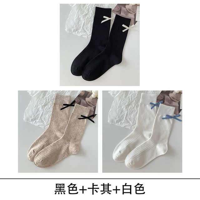 Bow Socks Set