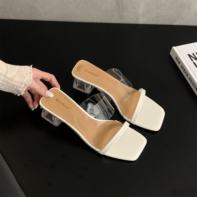Sandals Block Slide Heel