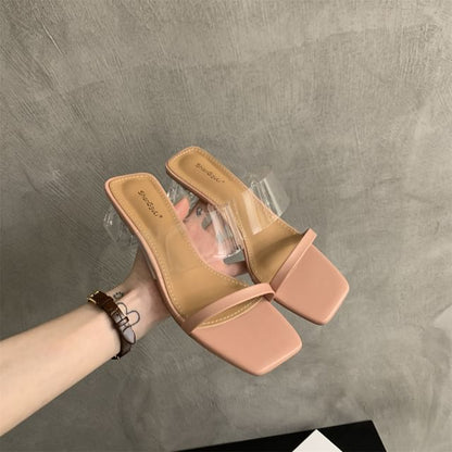 Sandals Block Slide Heel