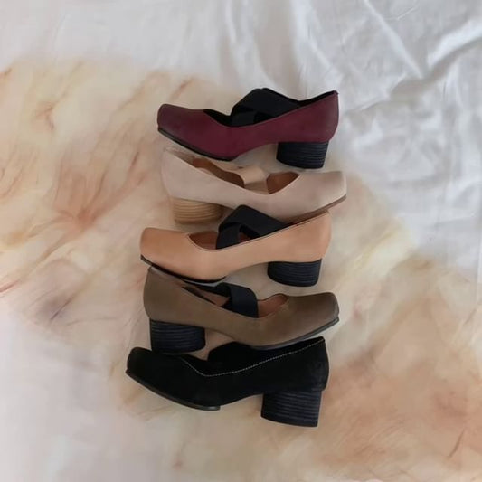 Heel Leather (Various Block Genuine Pumps Designs)