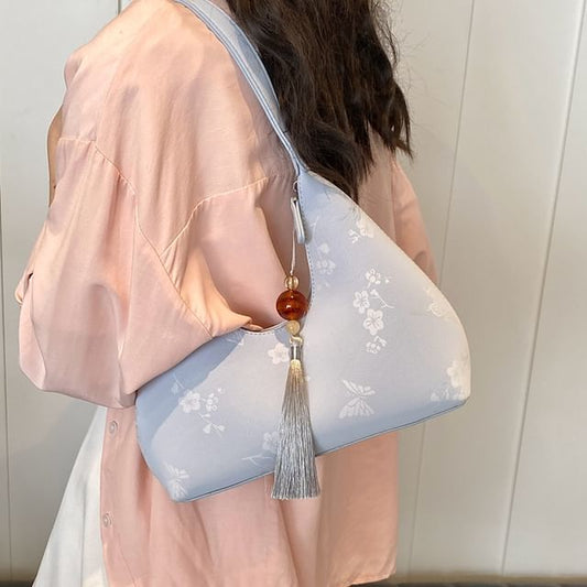 Sac à bandoulière en similicuir à imprimé floral / Bijou de sac / Ensemble