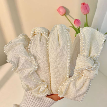 Band Faux Head / Barrette Pearl