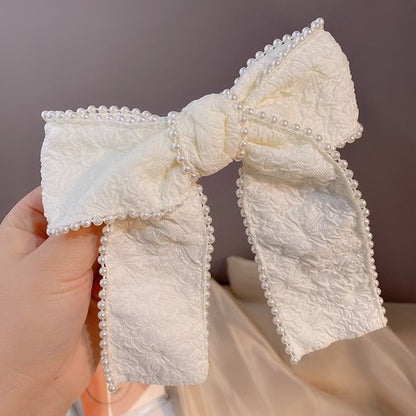 Band Faux Head / Barrette Pearl