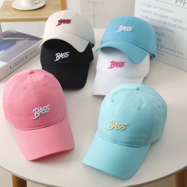 Cap Baseball Embroidered Lettering