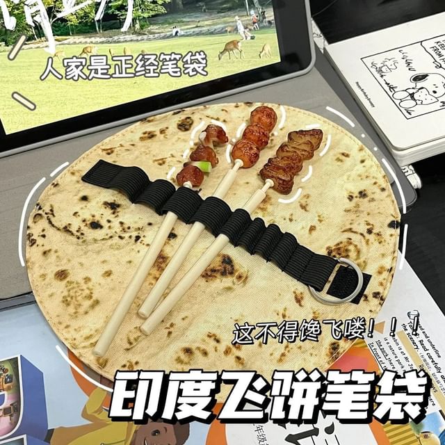 Naan Bread Rolling Pencil Case / Meat Skewer Pen