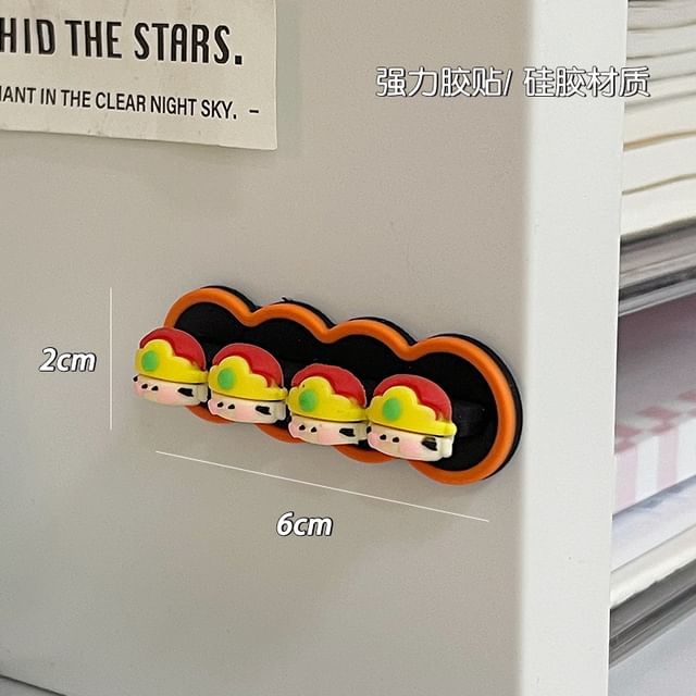 Cartoon Silicone Adhesive Cable Organizer