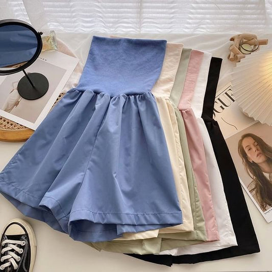 Plain Strapless Romper