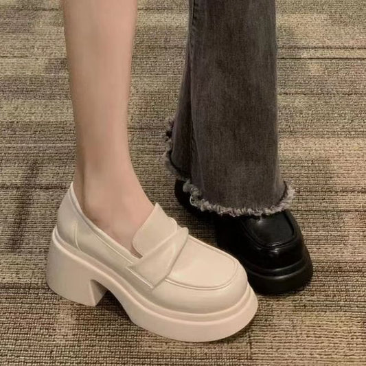 Mocassins à plateforme unis