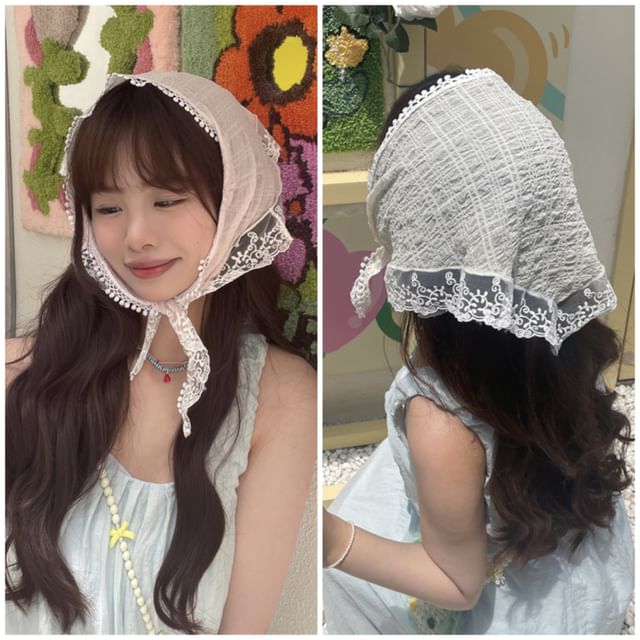 Headkerchief Trim Lace