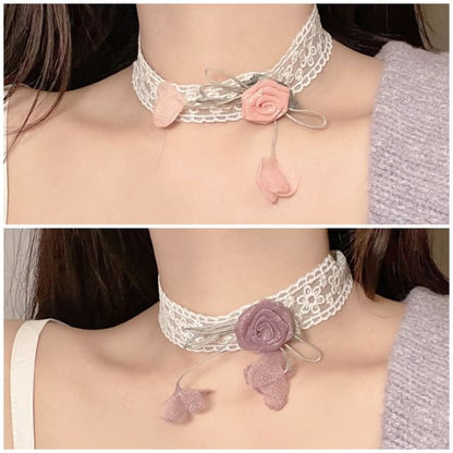 Lace Floral Choker