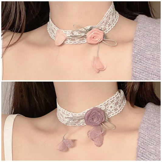 Lace Floral Choker