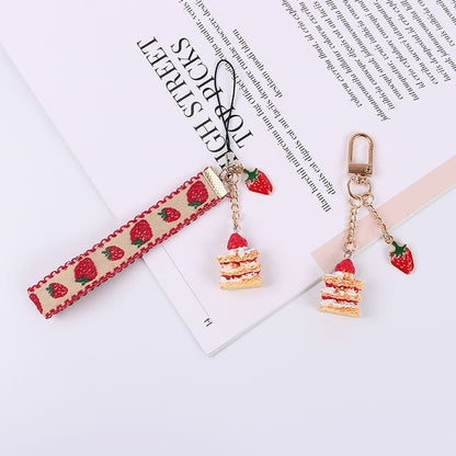 Strawberry Cake Phone Charm