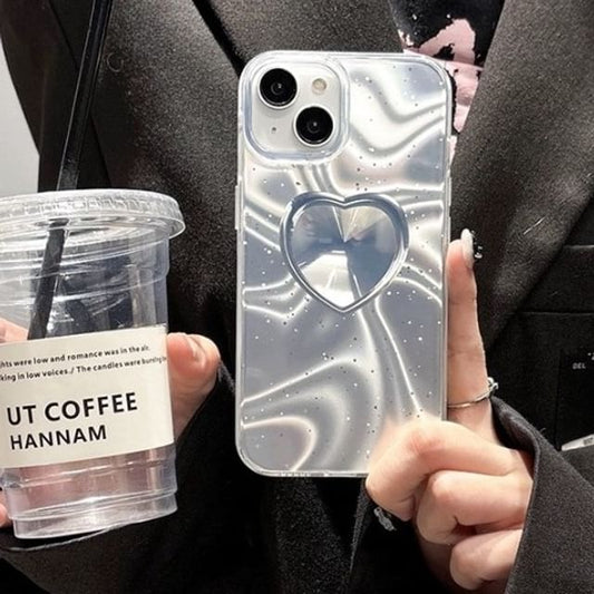 Heart Case Phone Holographic
