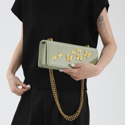 Crossbody Box Butterfly Flap Bag