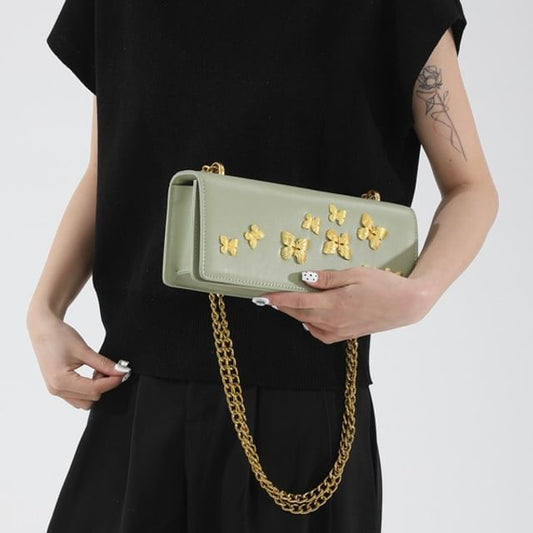 Crossbody Box Butterfly Flap Bag