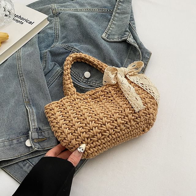 Woven Bag Tote Bow