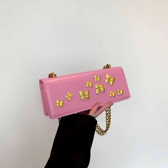 Crossbody Box Butterfly Flap Bag