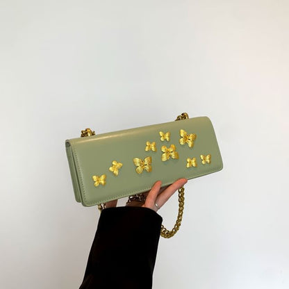 Crossbody Box Butterfly Flap Bag