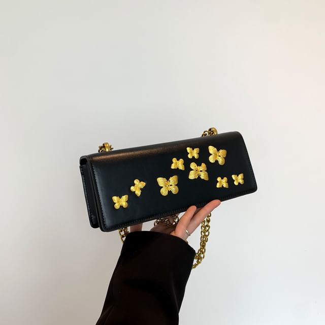 Crossbody Box Butterfly Flap Bag
