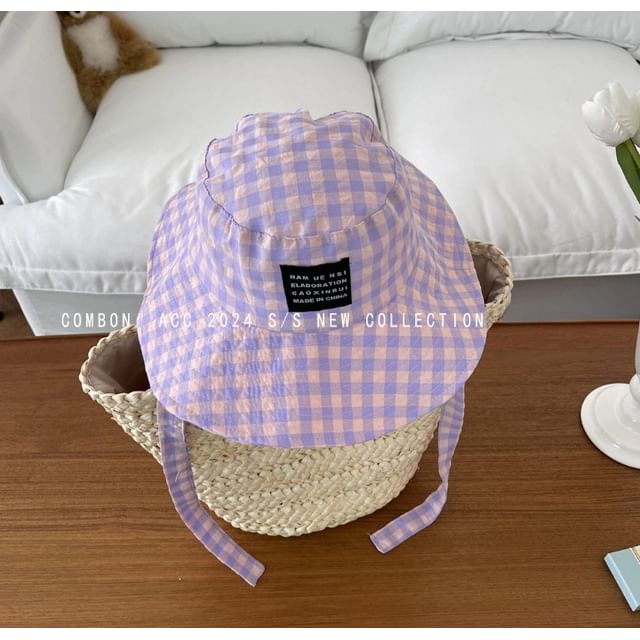 Gingham Bucket Hat Applique