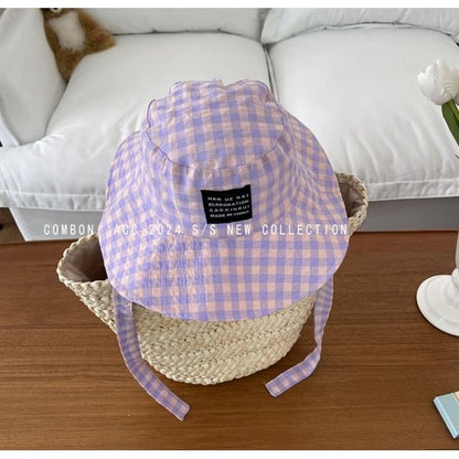 Gingham Bucket Hat Applique