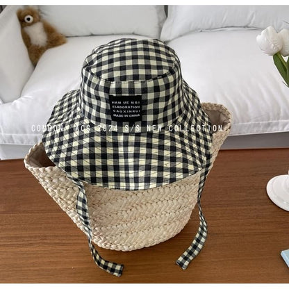 Gingham Bucket Hat Applique