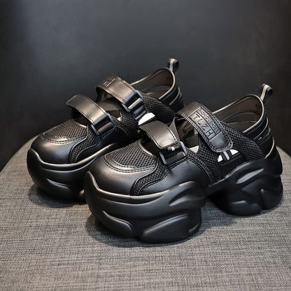 Panel Sneakers Platform Cutout