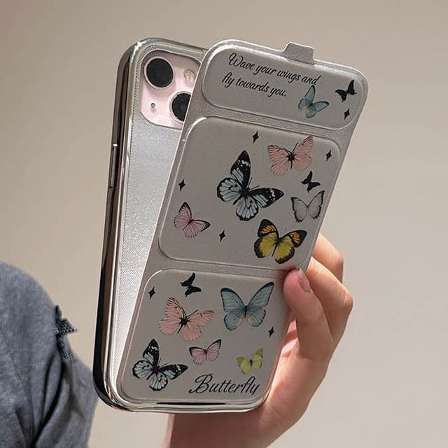 Foldable Case Stand Phone Butterfly