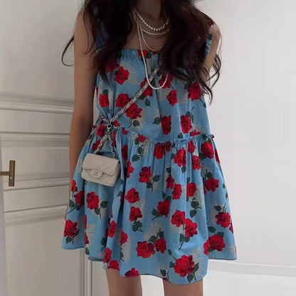 Mini Sleeveless Floral Sundress