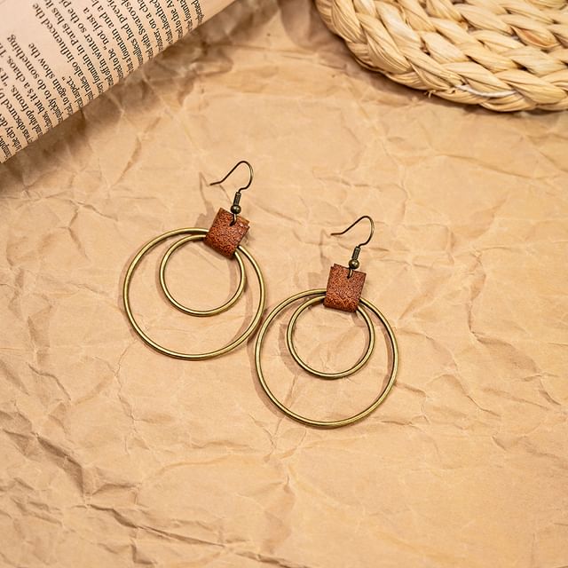 Metal Drop Hook Earring