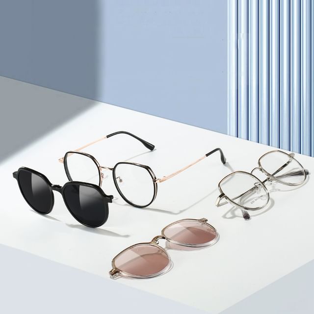 On (Various Designs) 2 / 1 Clip Magnetic Eyeglasses Sunglasses in