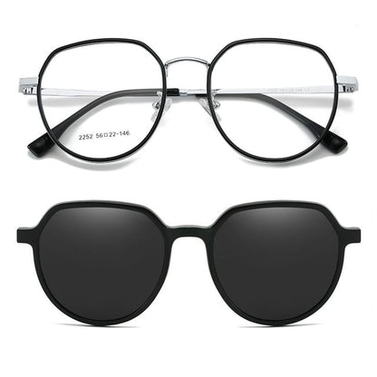 On (Various Designs) 2 / 1 Clip Magnetic Eyeglasses Sunglasses in