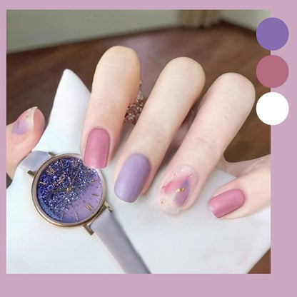 Ongles à coller avec effet ondulé mat (divers modèles)