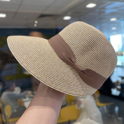Sun Hat Bow Straw