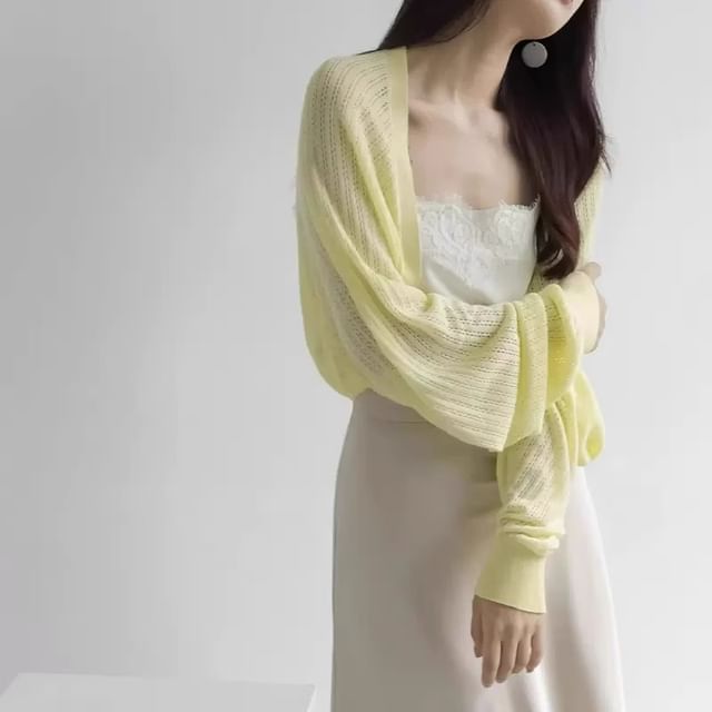 Plain Bolero Cardigan