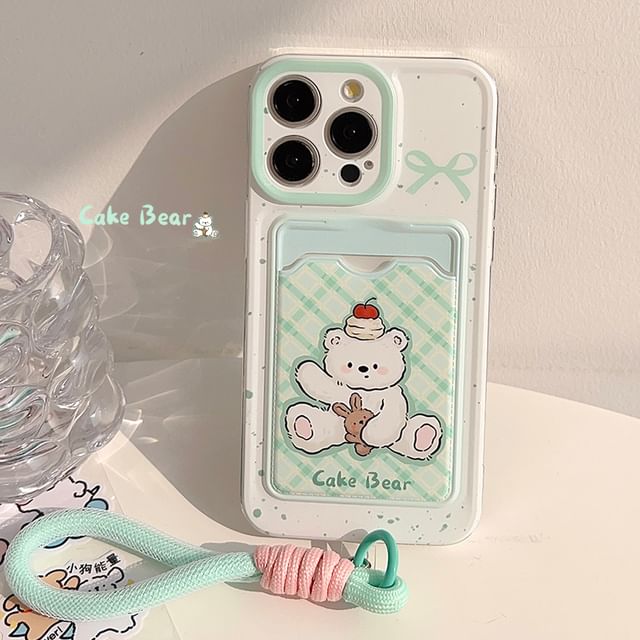 Case Holder Bear Phone Card