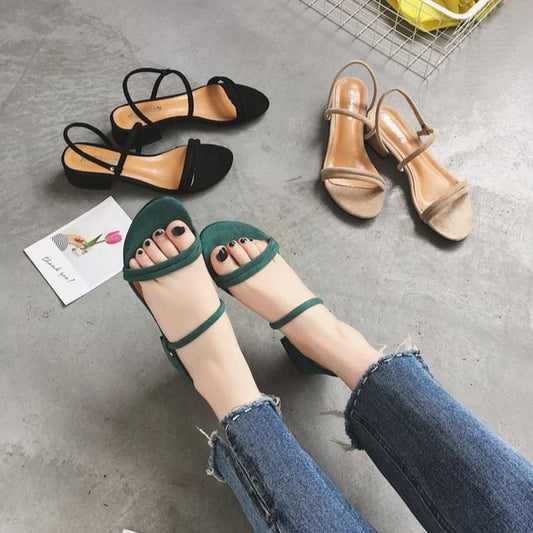 Black-Heel Sandals